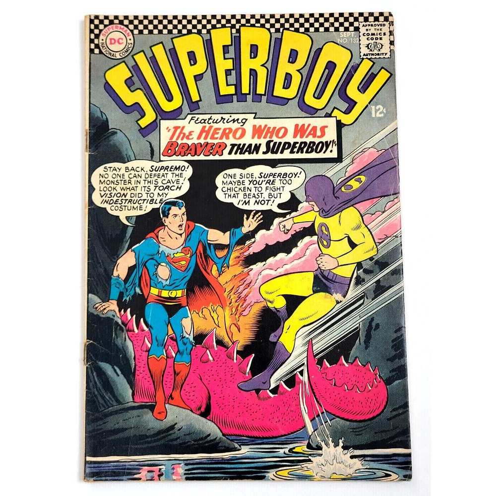 SUPERBOY # 132 - (1966) DC COMICS / 1ST SUPREMO APPEARANCE